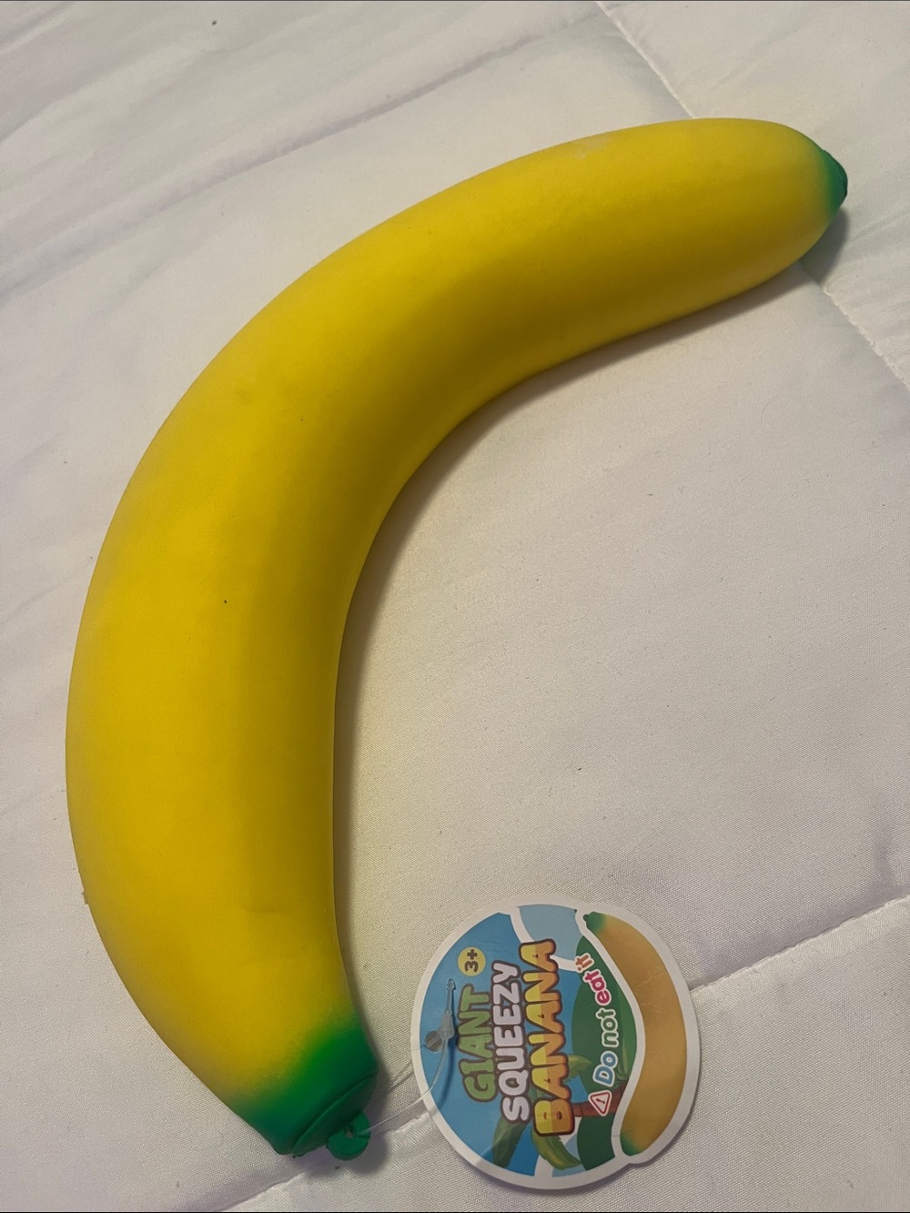Squishy Squeezy Banana Stress Toy - Yellow by LUYI 17 Inches NWT Popular!!!!!!!!